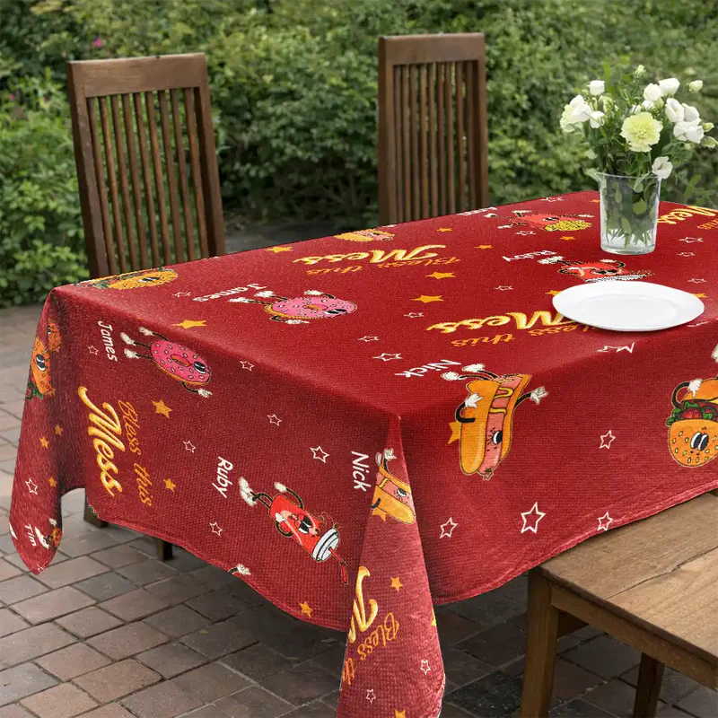Bless This Mess - Personalized Tablecloth