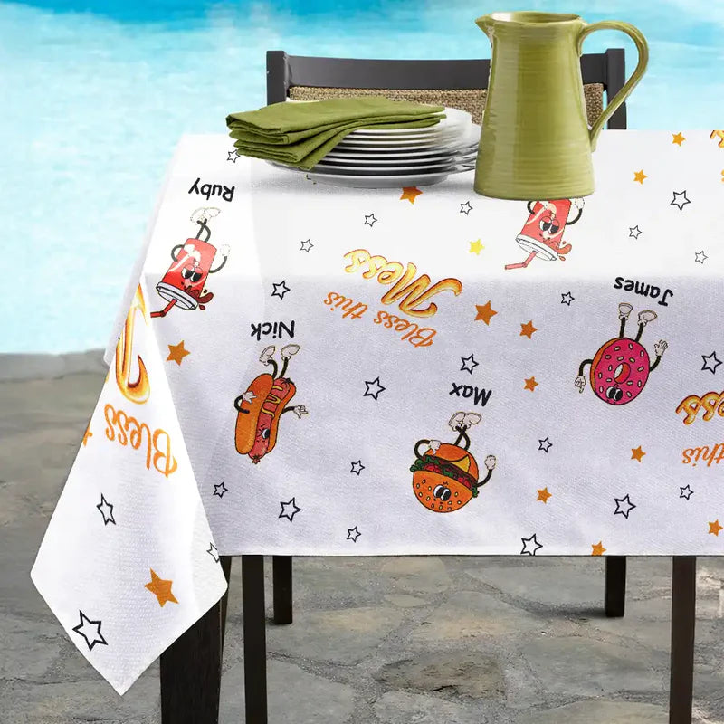 Bless This Mess - Personalized Tablecloth