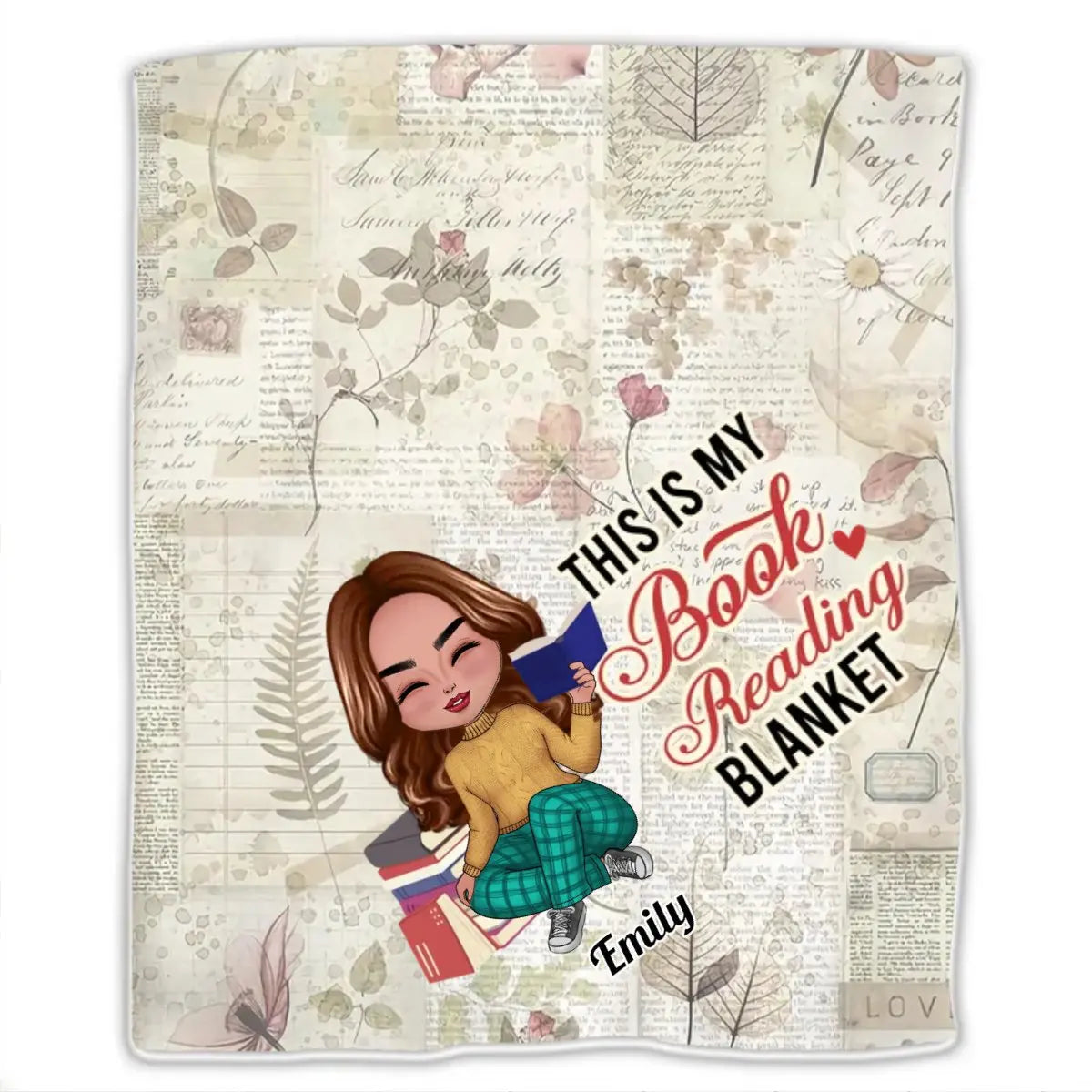 Book Lovers - This Is My Book Reading Blanket - Personalized Blanket Blanket The Next Custom Gift