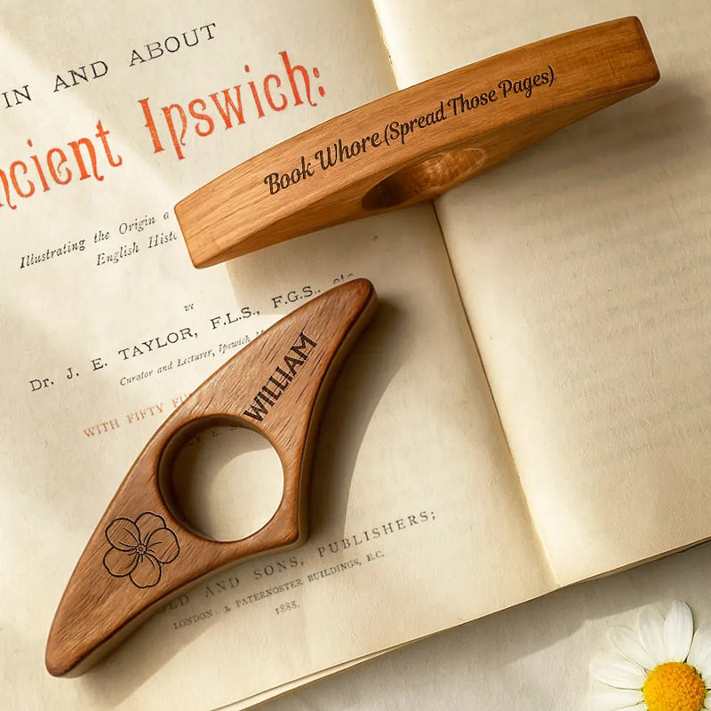 Bookmarks Are For Quitters Birth Flower Icon - Personalized Book Page Holder