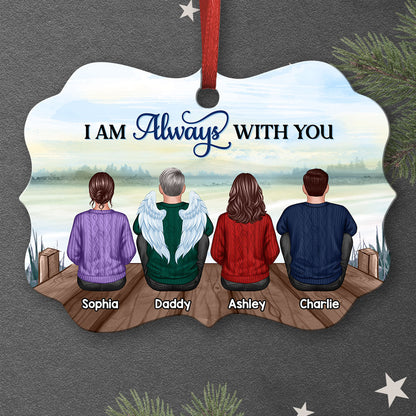 Lake View Always With You Family Memorial Keepsake Personalized Christmas Ornament