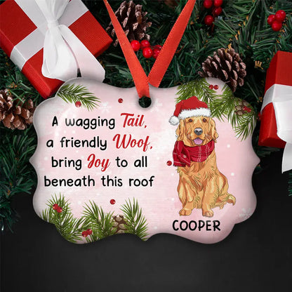 Bring Joy - Personalized Custom Aluminum Ornament (AB) ornament The Next Custom Gift