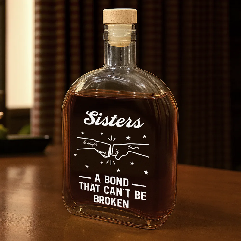 Brothers A Bond That Can't Be Broken - Personalized Whiskey Bottle