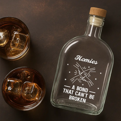 Brothers A Bond That Can't Be Broken - Personalized Whiskey Bottle