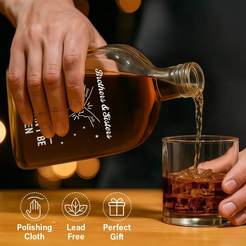 Brothers A Bond That Can't Be Broken - Personalized Whiskey Bottle
