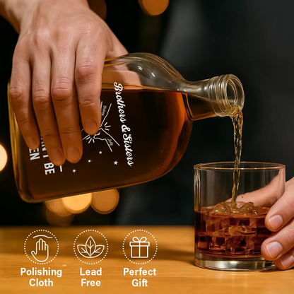 Brothers A Bond That Can't Be Broken - Personalized Whiskey Bottle