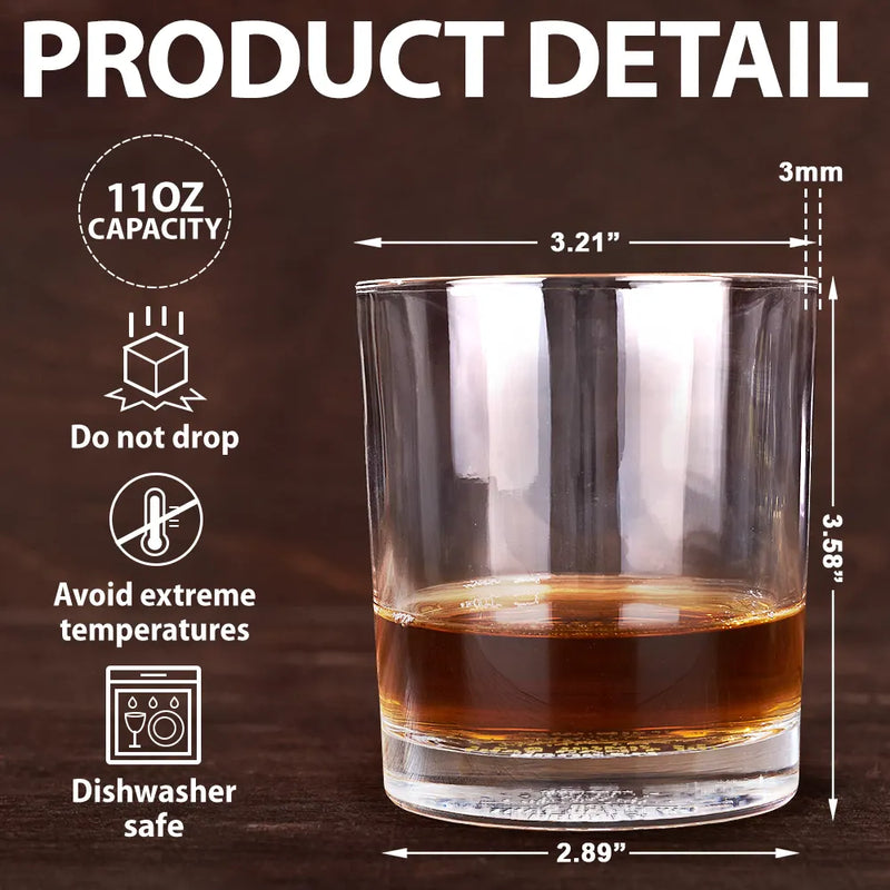 Brothers A Bond That Can't Be Broken - Personalized Engraved Whiskey Glass
