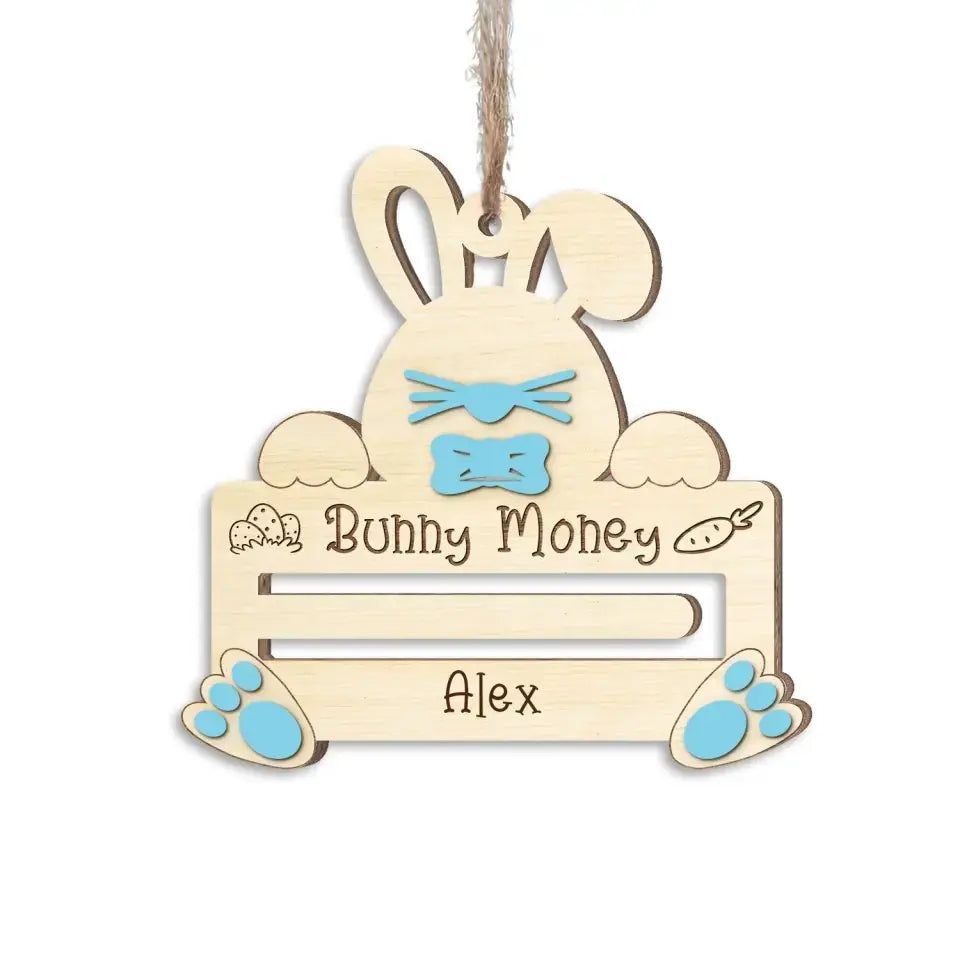 Bunny Lover - Cute Bunny Money - Personalized Money Holder(NV) Money Holder The Next Custom Gift