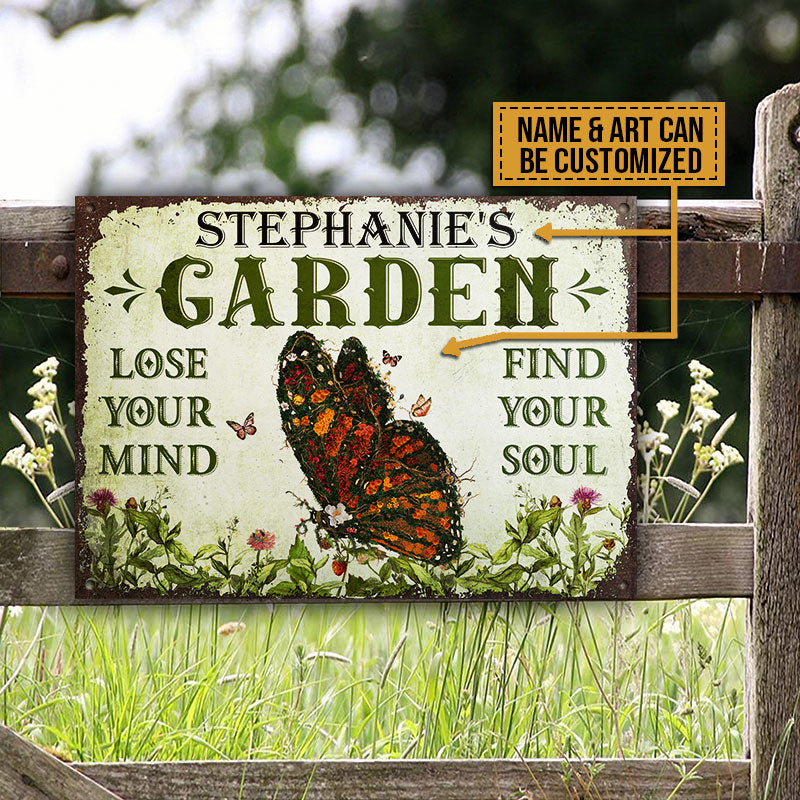 Lose Your Mind Custom Classic Metal Signs, Perfect Gift For Gardener