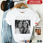 Bestie - Vintage Version - Personalized Photo Comfort Tee