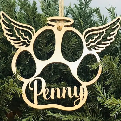 PERSONALIZED DOG/CAT PAW CHRISTMAS ORNAMENT