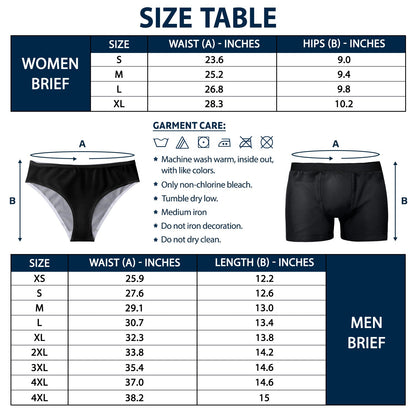 Custom Photo Property Of - Anniversary, Funny Gift For Spouse, Husband, Wife - Personalized Couple Matching Underwear Briefs