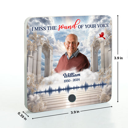 Heaven Gate Custom Photo Voice Message Personalized Music Fridge Magnet, Memorial Keepsake, Remembrance Gift