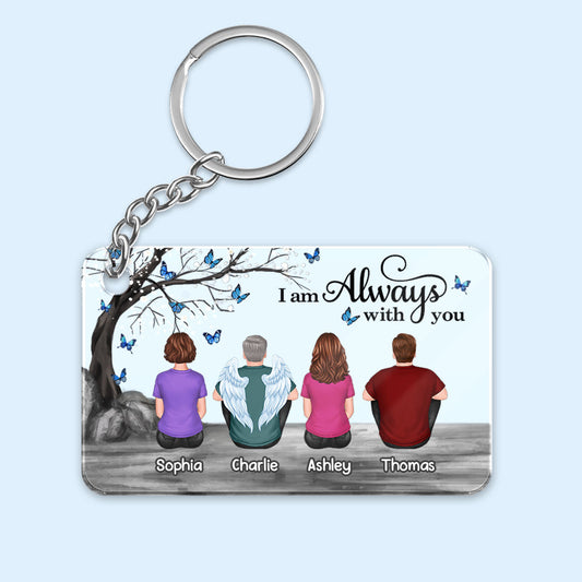 Remembrance Keepsake Family Under Blossom Tree Memorial Personalized Acrylic Keychain