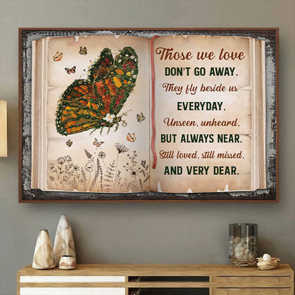 Those We Love Family Floral Art - Memorial Gift - Personalized Custom Poster