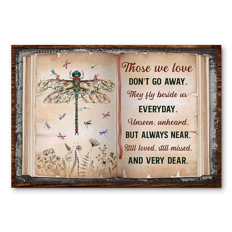 Those We Love Family Floral Art - Memorial Gift - Personalized Custom Poster