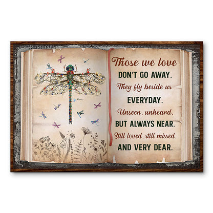 Those We Love Family Floral Art - Memorial Gift - Personalized Custom Poster