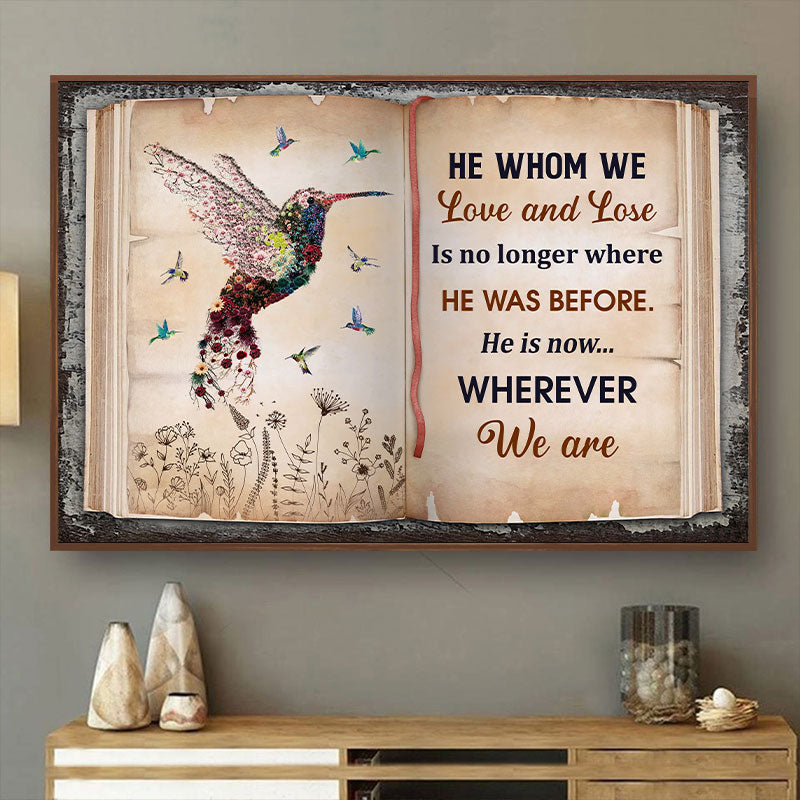 Whom We Love And Lose Family Floral Art - Memorial Gift - Personalized Custom Poster