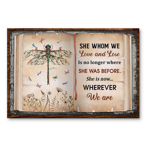 Whom We Love And Lose Family Floral Art - Memorial Gift - Personalized Custom Poster