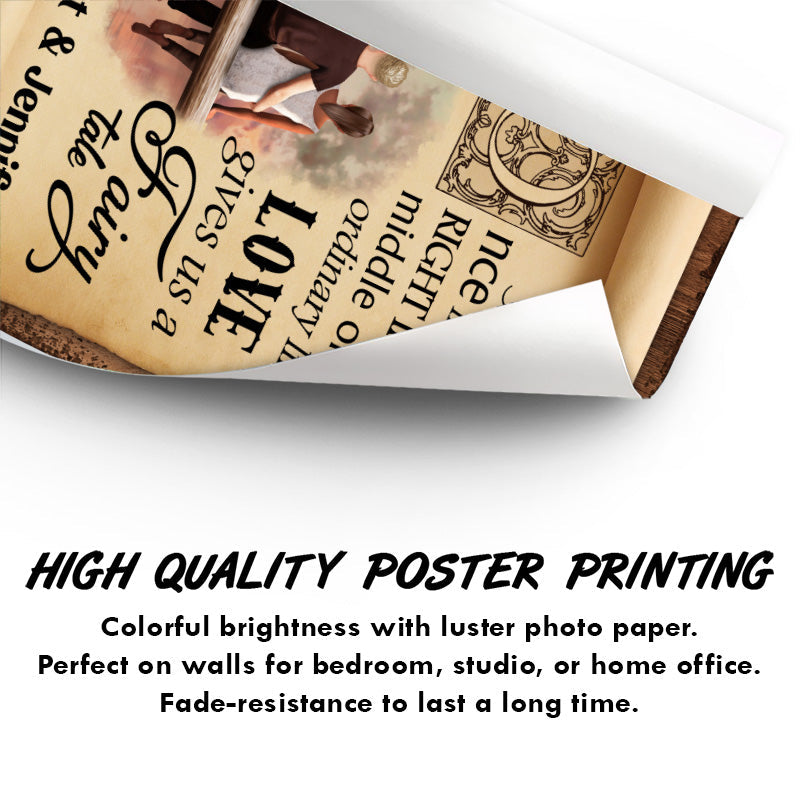Once In A While Fairy Tale Couple - Romantic Gift - Personalized Custom Poster