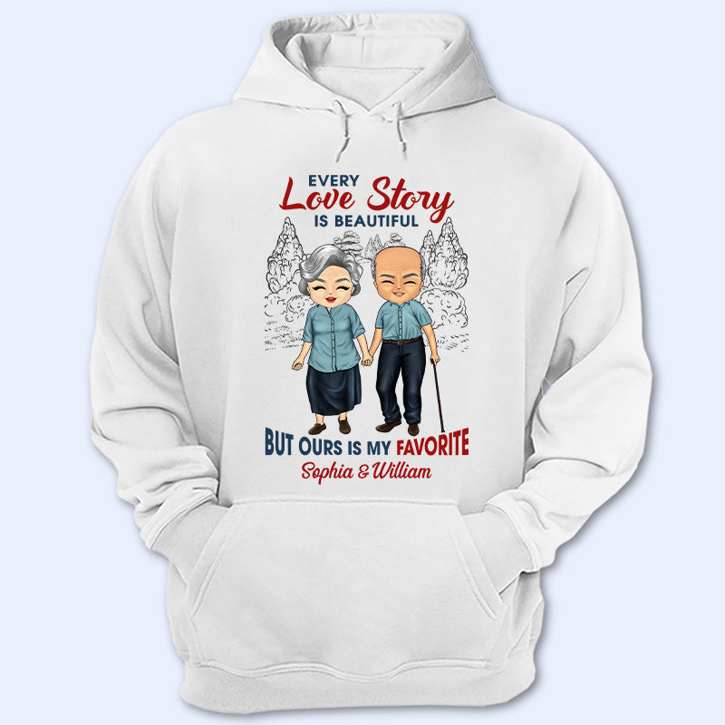 Family Couple Every Love Story Is Beautiful - Gift For Couple - Personalized Custom T Shirt