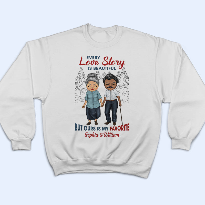 Family Couple Every Love Story Is Beautiful - Gift For Couple - Personalized Custom T Shirt