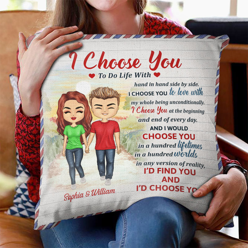 Family Couple The Day I Met You - Gift For Couple - Personalized Custom Pillow