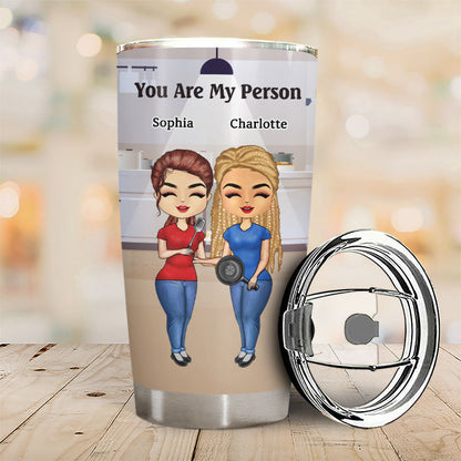 Work Made Us Co-Workers Friends - BFF Bestie Gift - Personalized Custom Tumbler