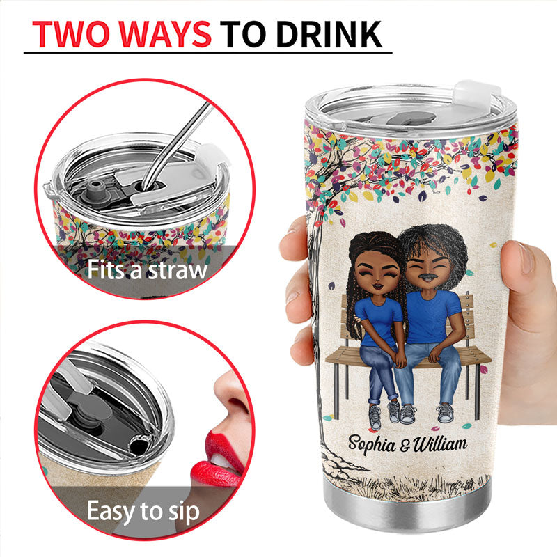 I Love You More The End I Win - Couple Gift - Personalized Custom Tumbler