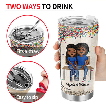 The Day I Met You I Have Found The One Whom My Soul Loves - Couple Gift - Personalized Custom Tumbler