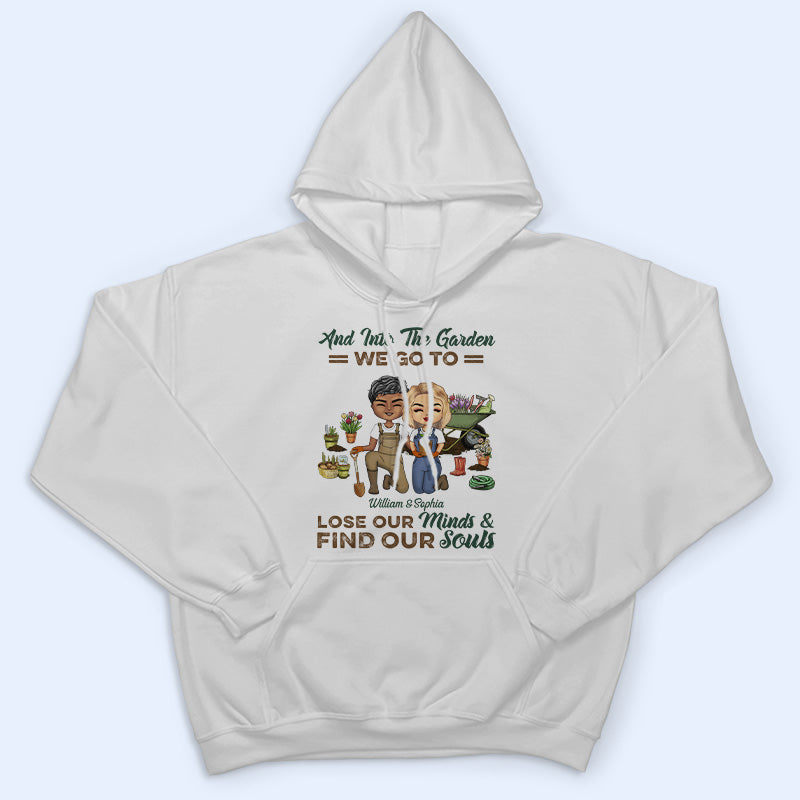 Garden Couple Find Our Souls - Gift For Couples - Personalized Custom T Shirt
