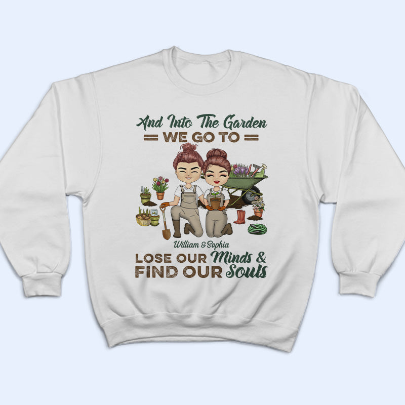 Garden Couple Find Our Souls - Gift For Couples - Personalized Custom T Shirt