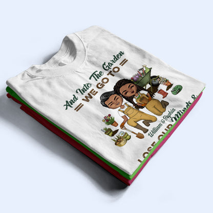 Garden Couple Find Our Souls - Gift For Couples - Personalized Custom T Shirt