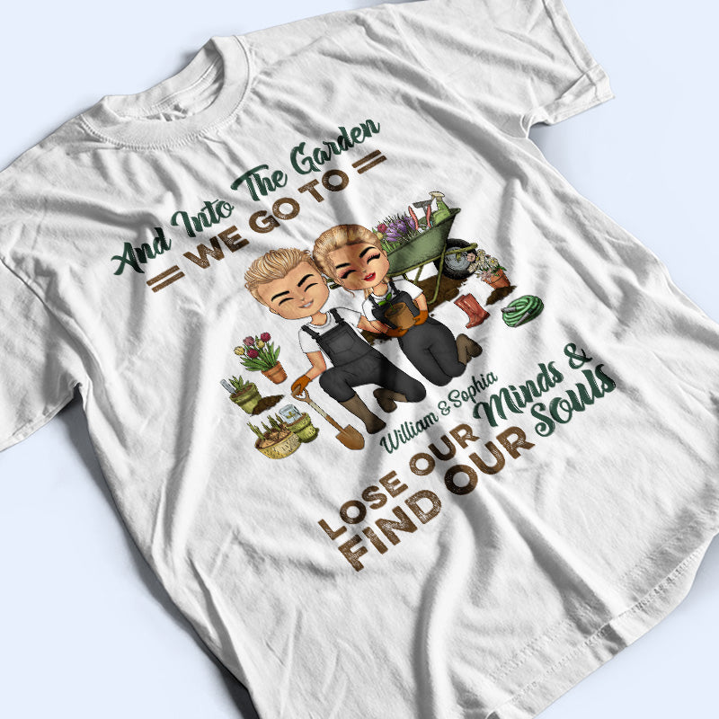 Garden Couple Find Our Souls - Gift For Couples - Personalized Custom T Shirt