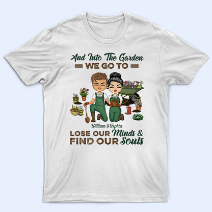 Garden Couple Find Our Souls - Gift For Couples - Personalized Custom T Shirt