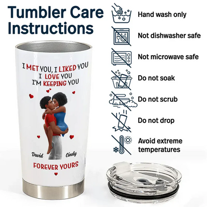 Calendar I Met You Liked You Love You Forever - Personalized Tumbler