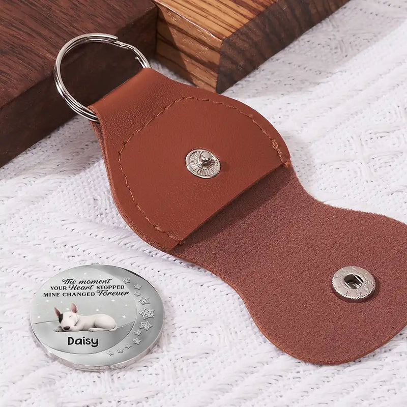 Calendar The Moment Your Heart Stopped - Personalized Leather Pocket Hug