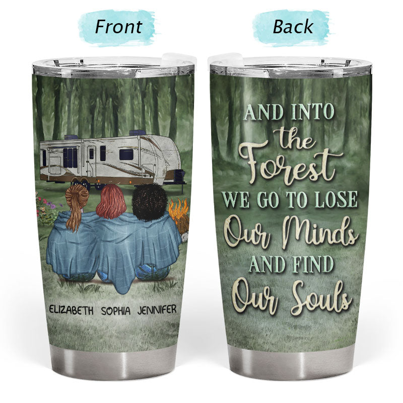 Camping Best Friends And Into The Forest - Personalized Custom Tumbler