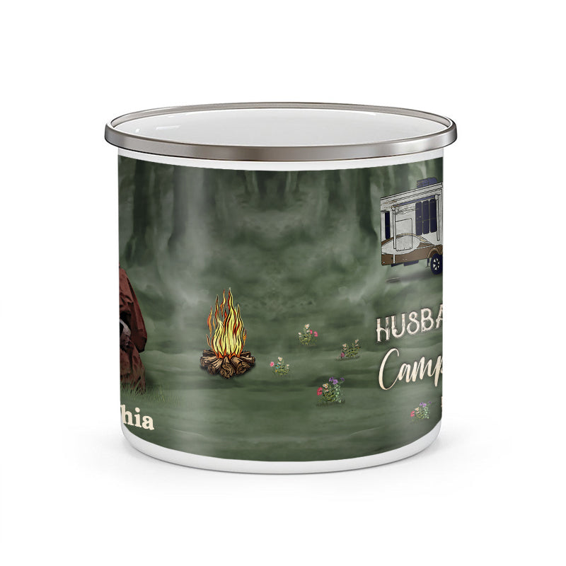 Camping Couple Camping Partners For Life Custom Campfire Mug