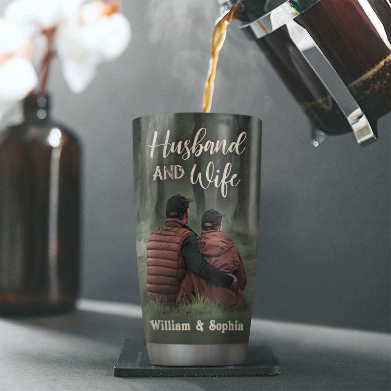 Camping Couple Camping Partners For Life Custom Tumbler