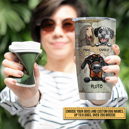 Camping Dog, Puppy, Pet, Camper, Kinda Busy Being Dad Custom Tumbler