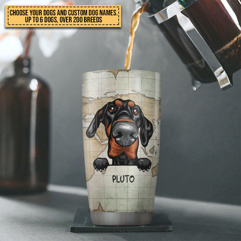 Camping Dog, Puppy, Pet, Camper, Kinda Busy Being Dad Custom Tumbler