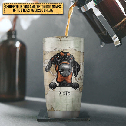 Camping Dog, Puppy, Pet, Camper, Kinda Busy Being Dad Custom Tumbler