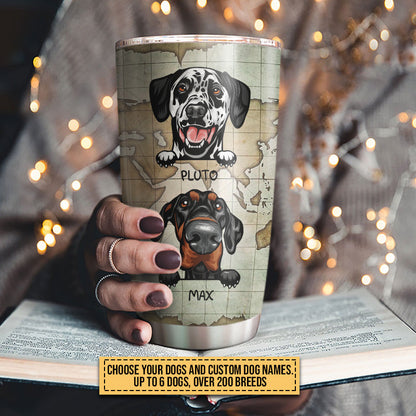 Camping Dog, Puppy, Pet, Camper, Kinda Busy Being Mom Custom Tumbler