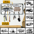 Camping Family Drunk Campers Personalized Custom Wood Key Holder