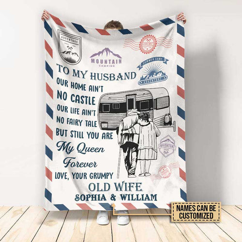 Camping Our Home Ain't Castle Custom Blanket