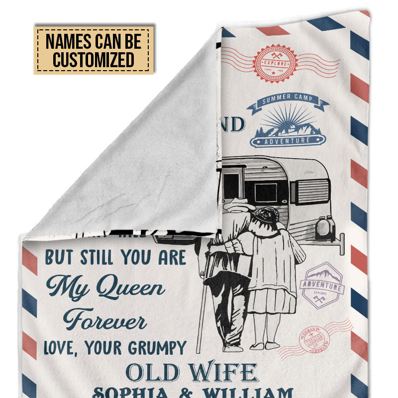 Camping Our Home Ain't Castle Custom Blanket