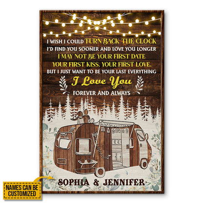 Camping I Wish I Could Custom Poster, Wall Art Print Couple Gift