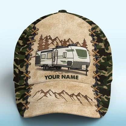 Camping Lovers - Let's Sit By The Campsite - Personalized Cap Hat The Next Custom Gift