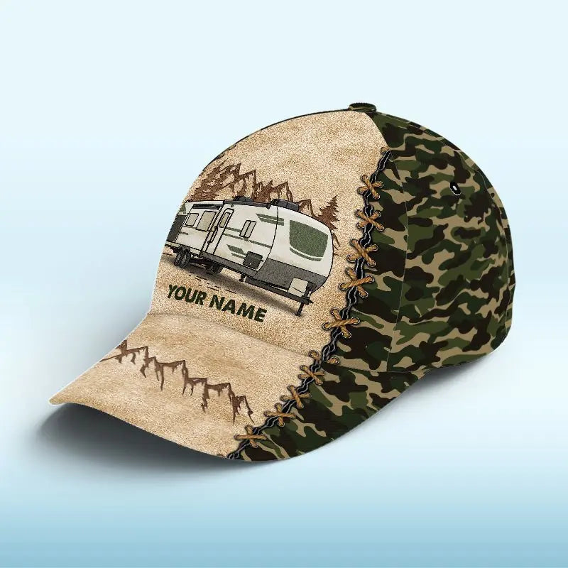 Camping Lovers - Let's Sit By The Campsite - Personalized Cap Hat The Next Custom Gift